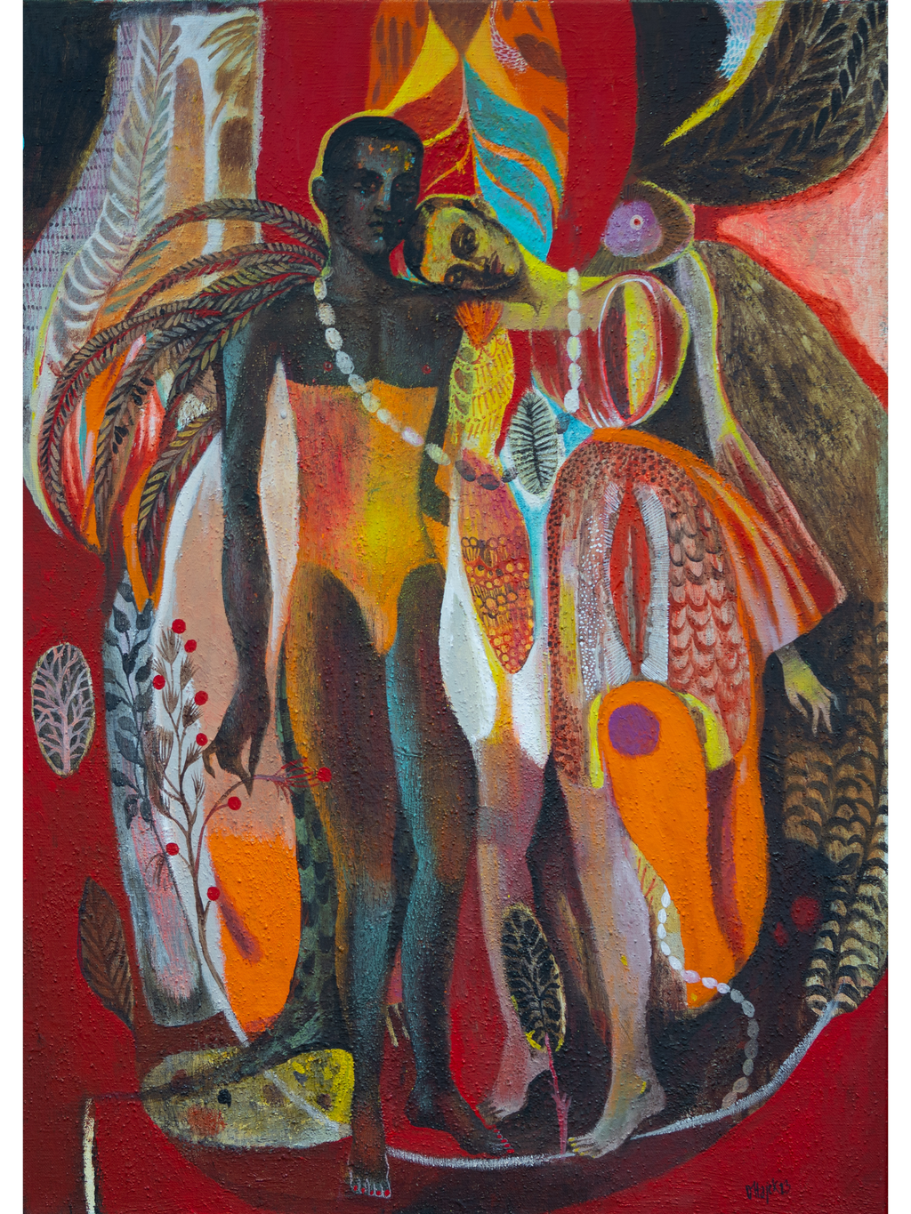 Olaf Hajek, Two Boys Dressed Up, 2023