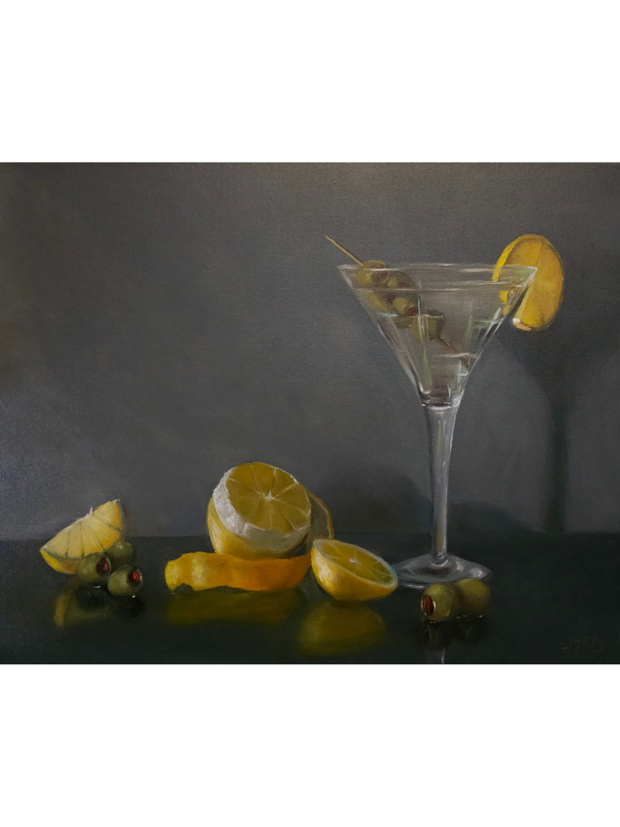 Llael McDonald, Martini, olives and lemon