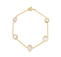 GRAINNE MORTON, FIVE MINI CHARM BRACELET, Pearl