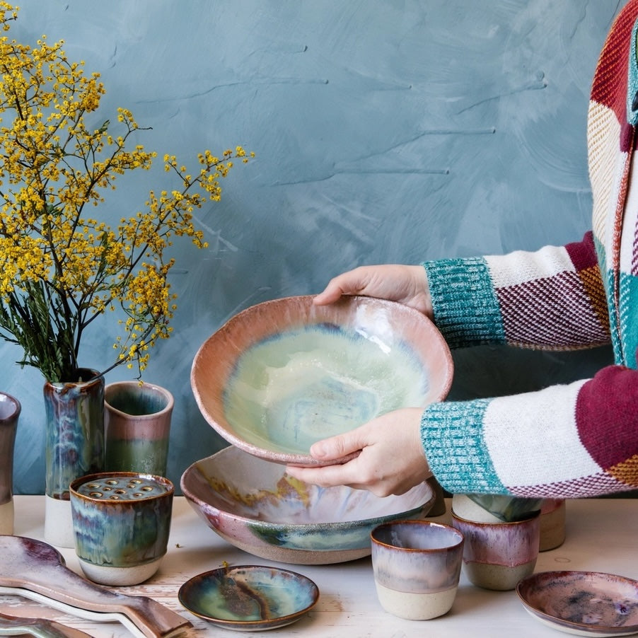 Woodfolk | Organic Ceramic Fruit Bowl | Rose Bush