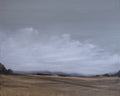 Wheat field under a cloudy sky