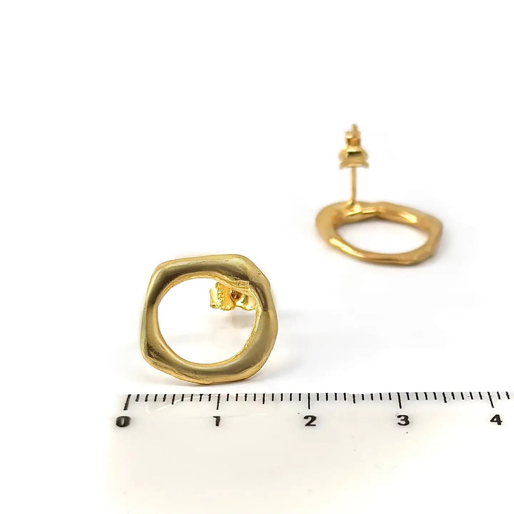 FR Art Jewellery | Crown Earrings | Gold