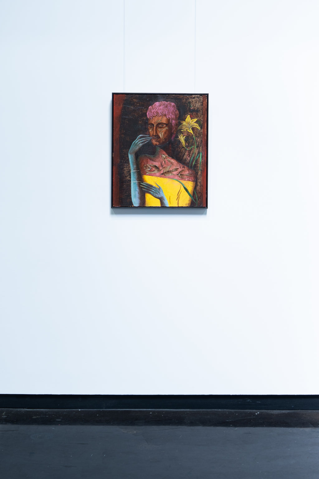 Olaf Hajek, Boy in a Yellow Dress, 2023