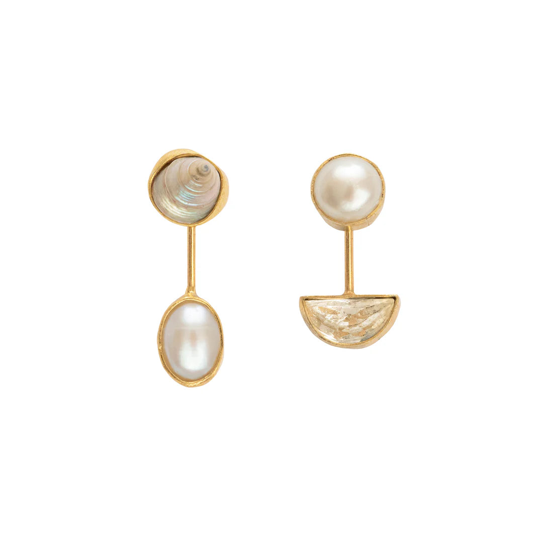 GRAINNE MORTON, DETACHABLE DROP EARRINGS, Pearl