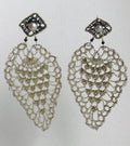 Luciana Corres, Pearl Stud Earrings Rhombus – Golden Wings
