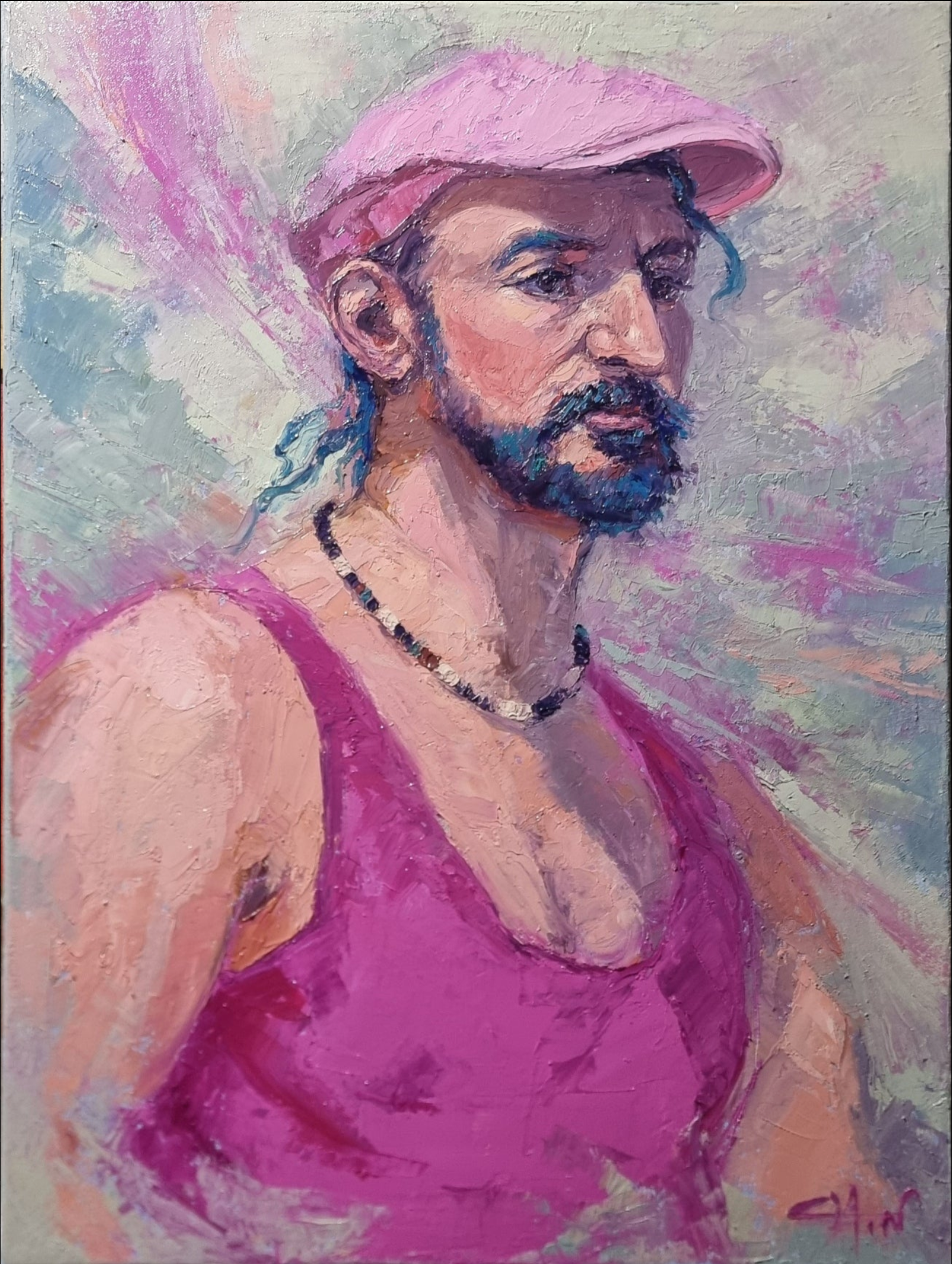 Eric WH Chin, Frank in Hot Pink,