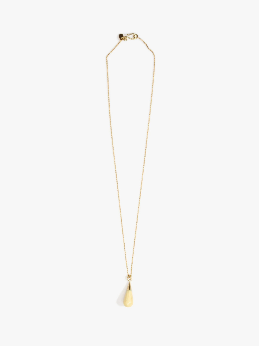 Dinosaur Designs Dew Drop Pendant, Lemon/14k Gold-Filled
