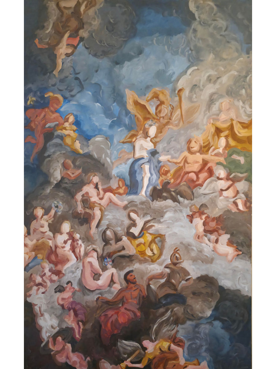 Samuel Lorkin, 1/8 study of The Apotheosis of Hercules