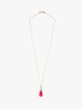 Dinosaur Designs Dew Drop Pendant, Flamingo/14k Gold-Filled